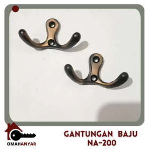 Gantungan Baju Pakaian Kepala Kambing NA-200 AntiQue Silver 1 Pc