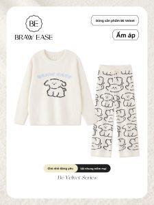BE | Coral Fleece Winter Pajamas Female Plush and Thick