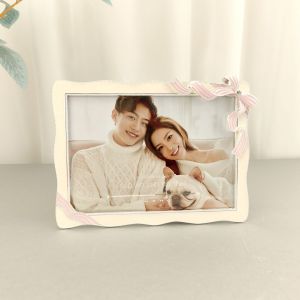 Romantic Wedding Modern Simple Metal Marriage Childrens Wedding Dress Later Periodic Picture Frame Desktop Gifts Bridesmaid