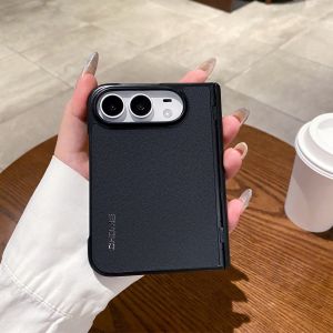 szhaiyu | For iPhone 18 Fold Case iPhone Duo Luxury  PU Leather Skin Feel Phone Case With Lens Protection Shockproof Back Cover Funda