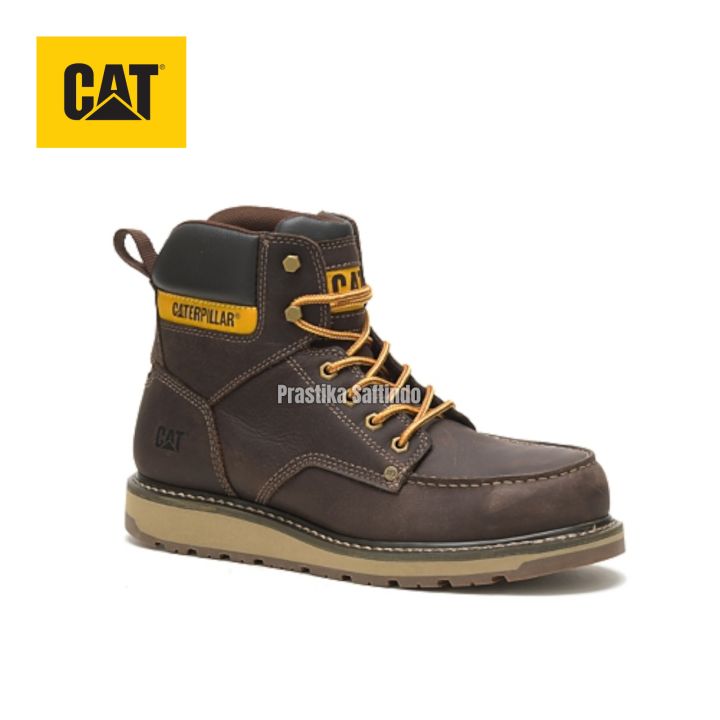 Sepatu Safety Shoes Caterpillar Original Calibrate Steel Toe Brown