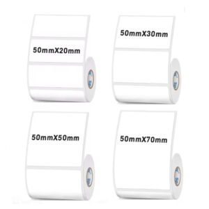 50mm Width Thermal Label Sticker White Self-Adhesive Label Paper Pric DIY Gift Tag Clothing For Thermal Printer
