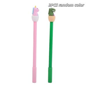 Cute Dinosaur Gel Pens Kawaii Animal Black Ink Ballpoint Pens for Students Office School Writing Supplies