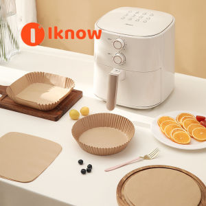 I know Air fryer liner barbecue paper round baking pan liner silicone coated parchment paper household oil-absorbing paper.