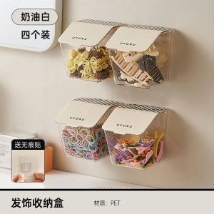 กล่องเก็บเครื่องประดับผมแบบติดผนังสำหรับเด็ก กระดุมยางยืด รูปหัวเข็มขัด เครื่องประดับผม กล่องเก็บของ กล่องใส่เครื่องประดับสำหรับเด็กผู้หญิง