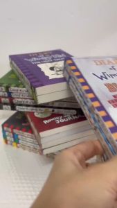 24 Books/Set English Picture Storybook Diary of a Wimpy Kid Comic Bridge Novel Children Daily Reading 6-12 Years