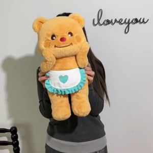 【35/45/55cm】Butter Bear Toy Teddy Bear Plushie Plush Stuffed Toys Kids Birthday Gift Sleeping Pillow