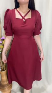 Toply Shop: Dres Lengan Puff Wanita & Dres Summer COD