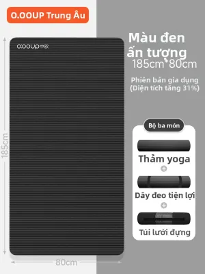 O:OOUP | Thảm Yoga Chống Sốc Im Lặng Chống Trượt Rộng Dày