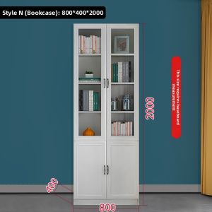 QIANGXIANG | Multifunctional Hidden Folding Bed with Desk and Bookshelf