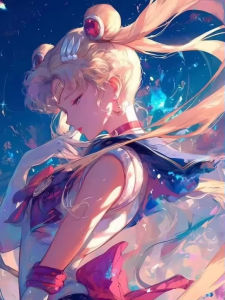 KAYOU | Animation S-Sailor-M-Moon Oil Painting By Numbers on Canvas Home Decor for Living Room Bedroom Handmade Gift Frameless