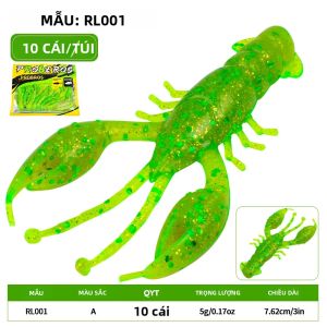 BILLINGS 10 Mồi Câu Mềm Nổi Kiểu Tôm Hùm Lớn Có Móc Hướng Lên Trên Cho Câu Cá Trên Biển Sông Hồ Bãi Biển Phụ Kiện Thực Tiễn