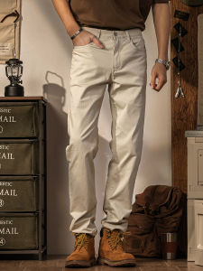 LUPAN | American Retro Straight Leg Work Pants for Men