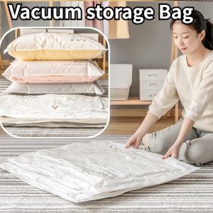 Vacuum Storage Resealable Compressed Bag Vacuum Storage Bags Convenient Home Storage Bag Travel Compression Empty Bag