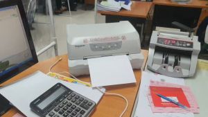 Compuprint sp40 plus มือ1ประกัน2ปี เครื่องพิมพ์สมุดบัญชีเงินฝาก เครื่องพิมพ์เช็ค มีบริการหลังการขาย