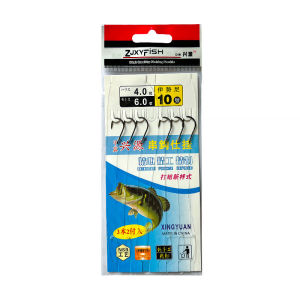 Gold Sleeve Anti-Tangle 3 Hook Baitcasting Fishing Line Set for Carp And Sea Bass Fishing Outdoor Camping Travel Gear