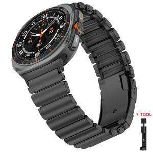 Titanium Rubber Strap for Samsung Galaxy Watch 7 Ultra 47mm Ultra 2025 Sport Band for Samsung Watch 8 Classic 46mm 8 40mm 44mm