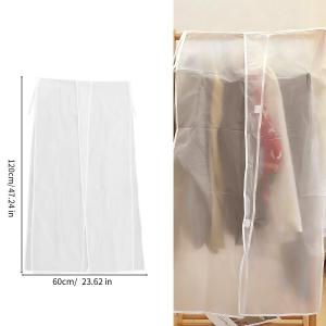 YESPERY Clothing Dust Cover Transparent Dress Clothes Dust Covers Hanging Organizer Waterproof Jacket Coat Wardrobe Storage