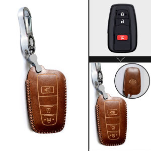 Car Key Cover For Toyota Altis camry Door opening key cover car ignition key Keychain Flip Key Set Jacket Remote Case