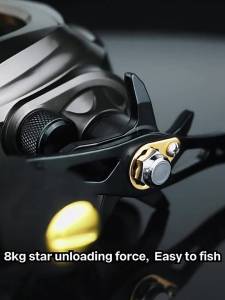 DH Baitcasting Reels 12+1 Stainless Ball Bearings Fishing Reel 7.2:1 Gear Ratio 10kg/22LB Carbon Fiber Drag 10-Level mesin casting murah Magnet Braking System Ultralight Fishing Reel