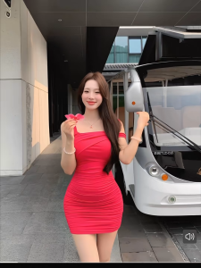 Đầm Lệch Vai Nữ Dáng Xếp Ly Bất Đối Xứng Váy Ngắn Phong Cách Hàn Quốc Mùa Hè