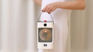 Cooling Fan with Spray Oscillating Humidifier Battery Powered 4000mah Rechargeable