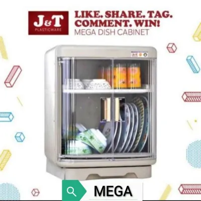 J&T MEGA DISH CABINET DIRTY WHITE COLOR