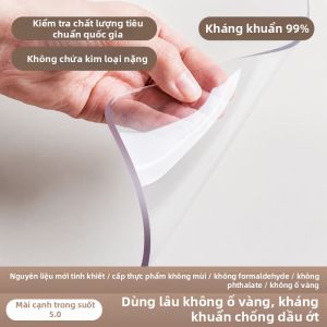 LUOYOUTE | Bàn Chải PVC Trong Suốt Chống Nước Chống Dầu Chống Nhiệt