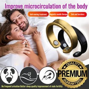 Stainless Steel Finger Ring Magnetic Therapy Ring Adjustable Magnetic Therapy Ring With Opening Couple Open Finger Ring Rose Gold Metal Personalized Jewellery