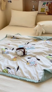 Specool® Cartoon Children Air-conditioning Quilt Summer Quilt Thin Nap Quilt Blanket with Gift Bag