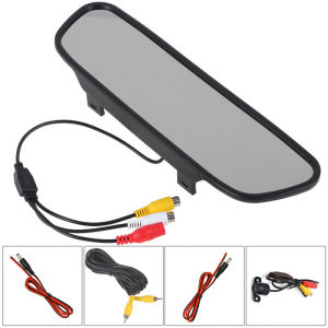 4.3-Inch TFT LCD Rearview Mirror Display with Backup Camera- Suitable for Monitoring Various Vehicles Such As SuvsPickup Trucks