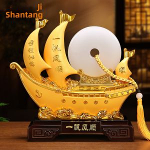 JISHANTANG | Sailing Ship Good Fortune Lucky Charm Home Decor