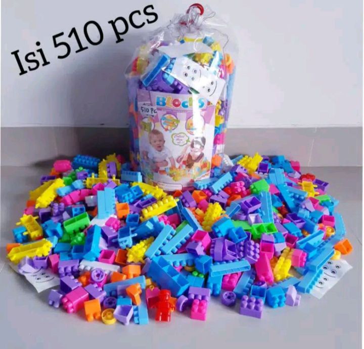 Mainan Lego Block Isi 510 Pcs Edukasi Building Brick Anak
