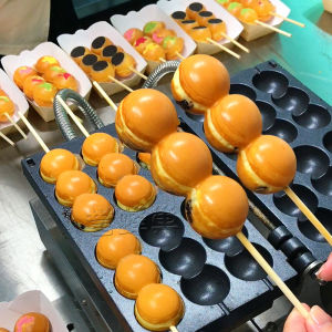 Yufengcheng Three-bead Gourd Commercial Electric Heat Cake Machine Egg Tarts Snack Cake Maker Kitchen Appliance for Business Use