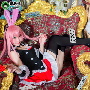 ชุดคอสเพลย์กระต่าย สีดำ ตัว ชุดแม่บ้าน ชุดครูแมว ปัญหาเด็กจากอีกโลกหนึ่ง อุปกรณ์ประกอบฉากงานอนิเมะและเกม