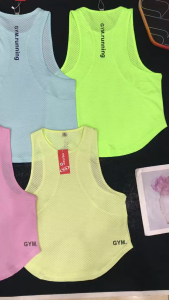 Áo tanktop nữ khoác ngoài tập gym yoga pickleball thun lưới thoáng mát BINSPORTS A353