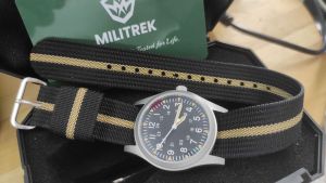 Militrek Vintage Pilot Field Watch Japan Movement VH31 Sapphire Crystal Stainless Steel NATO Strap C3 Luminous
