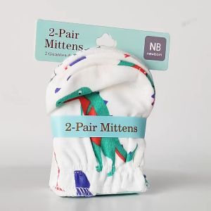 Redkite Baby Mittens: Cotton Flexible Slip On Newborn Premie Girl & Boy