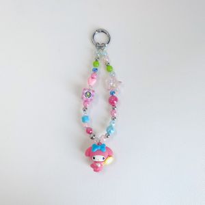 Sanrio | Genuine Sanrio Hello Kitty Cinnamoroll Kuromi My Melody Phone Wrist Strap Chain Keychain Cute Cartoon Couple Bag Pendant Charm