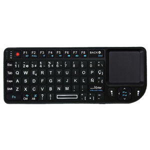 MRSVI 2.4G Wireless Keyboard With 7-color Backlight Touchpad Mouse And Flashligt-Portable Applicable-Perfect For PC Smart TV Box
