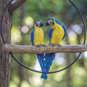 Artificial Parrot Decoration Fake Bird Simulation Bird Decoration Bird Animal Garden Tree Decoration Pendant