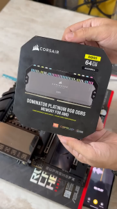 CORSAIR DOMINATOR PLATINUM RGB DDR5 RAM 32GB (2x16GB) 5600MHz CL36 Intel XMP iCUE Compatible Computer Memory