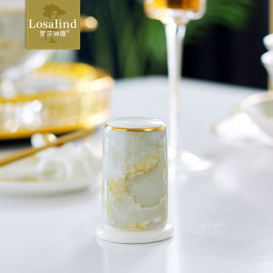 Accessible Luxury Creative Stylish Toothpick Holder Bone China For Home Dustproof with Cover Phnom Penh Toothpick Box Barrel Floss Storage Box