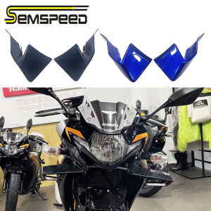 SEMSPEED Motorcycle Windshield Wind Fairing Aerodynamic Spoiler Winglet Cover For Suzuki GSX250R GSXR250