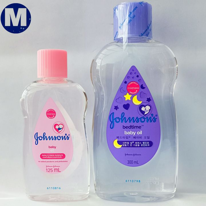 เบบี้ออย ออยบำรุงผิว เบธไทม์ ขนาด125- 300 มล. Johnson's Bedtime Oil  จอนสัน