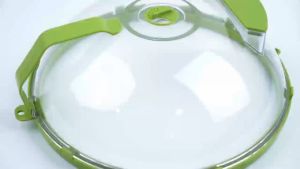 10inch Steam Function Microwave Oven Splatter Cover Anti Splash Food Lid Protection Heat Resistance High Temperature Vapor Diversion With Handle TH