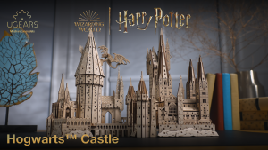 Ugears Hogwarts™ Castle 3D Mechanical Model Wooden Puzzle DIY Kits for Adult Kids Birthday Present Toys Christmas Xmas Gift