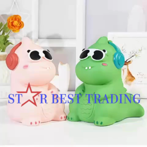 Dinosaur Piggy Bank for Kids Large Capacity Creative Money Coin Bank Plastic Shatterproof Cute Kids Piggy Bank