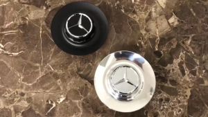Logo chụp mâm ốp lazang bánh xe ô tô Maybach BC-1100 - Chất liệu nhựa ABS và hợp kim nhôm cao cấp