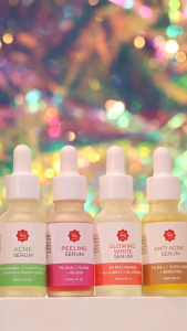 Viva serum wajah lengkap untuk flek hitam Jerawat Anti penuaan dini gold whitening acne glowing white Peeling serum Anti aging